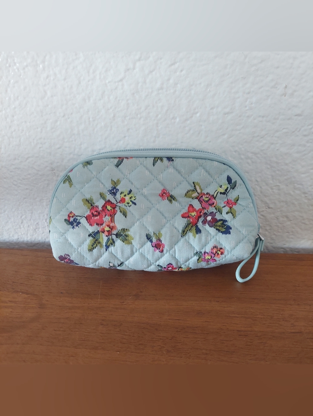 vera bradley Blue floral quilted makeup bag #floral #makeupbag #cottagecore
